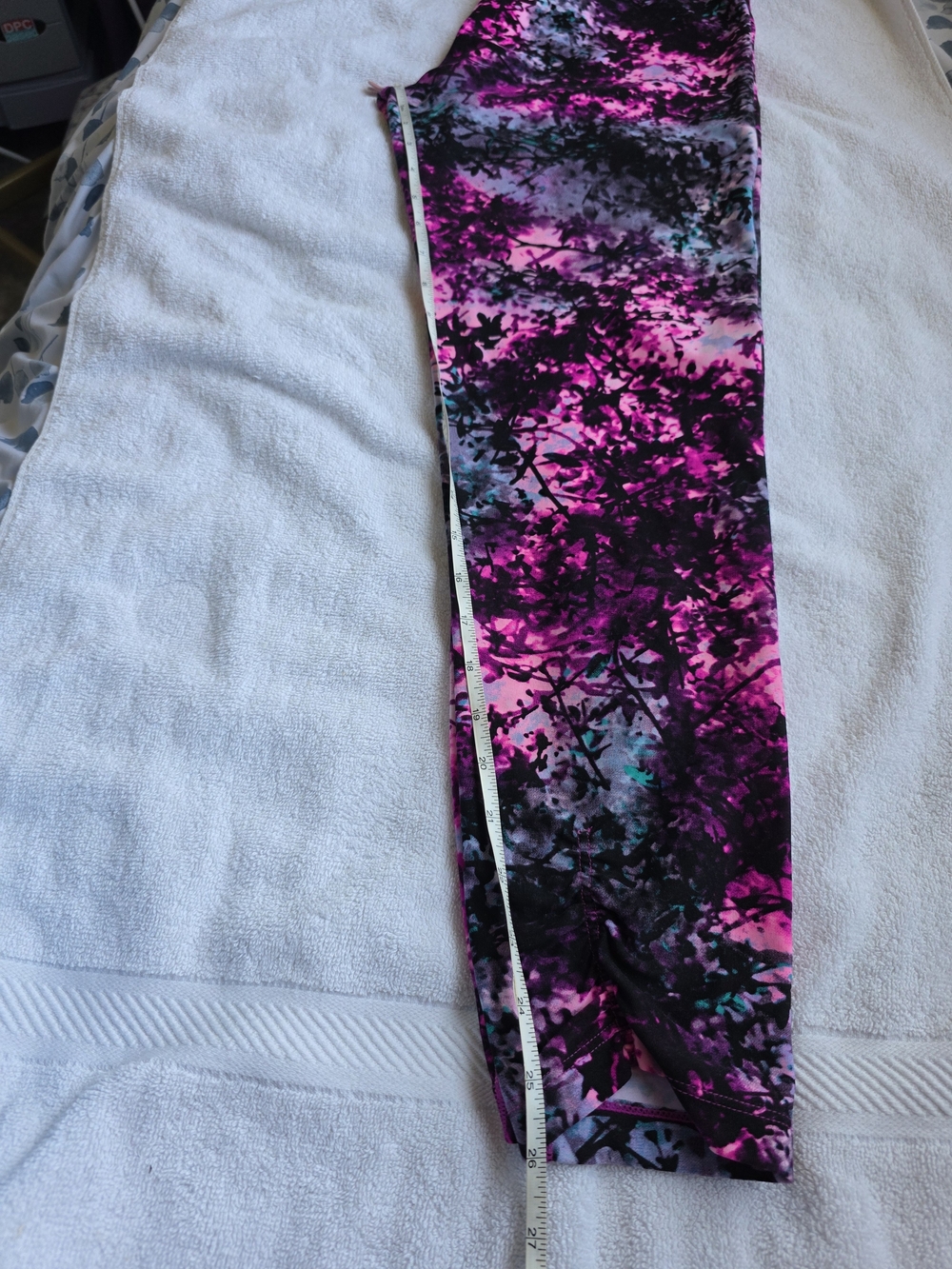 Calvin Klein Performance Quick Dry Floral Leggings Size L - Picture 10 of 11